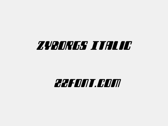 Zyborgs Italic