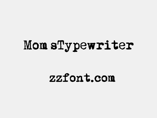 Mom´sTypewriter
