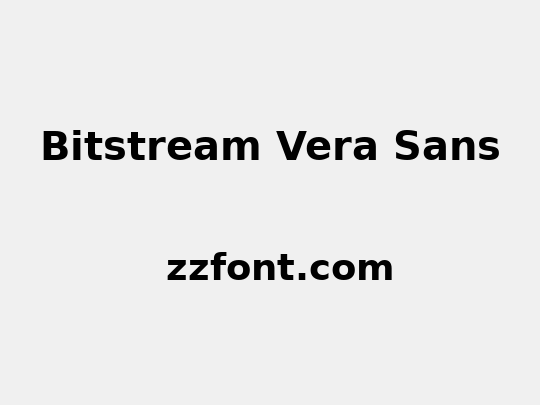 Bitstream Vera Sans