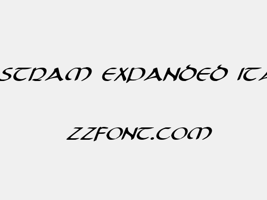 Tristram Expanded Italic