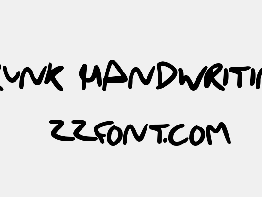 Drunk Handwriting