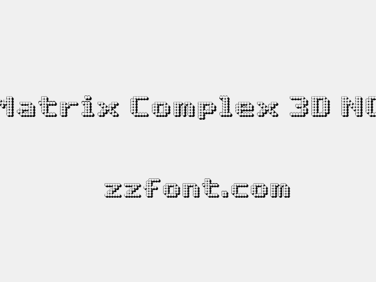Matrix Complex 3D NC