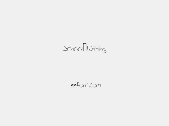 School_Writing