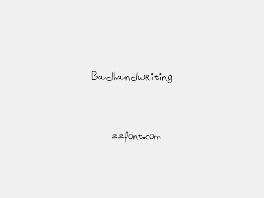 Badhandwriting