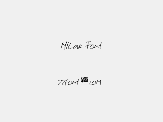 Milak Font