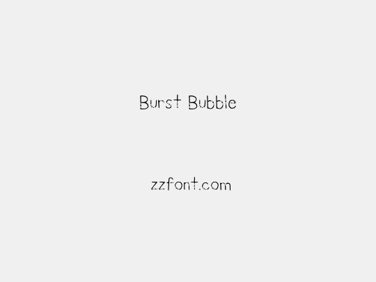 Burst Bubble