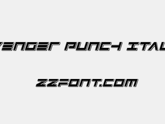 Avenger Punch Italic