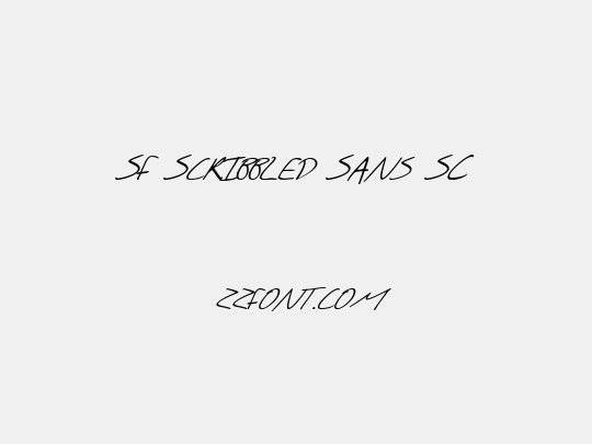 SF Scribbled Sans SC