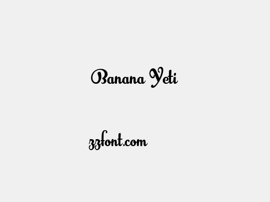 Banana Yeti