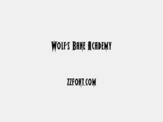 Wolf's Bane Academy