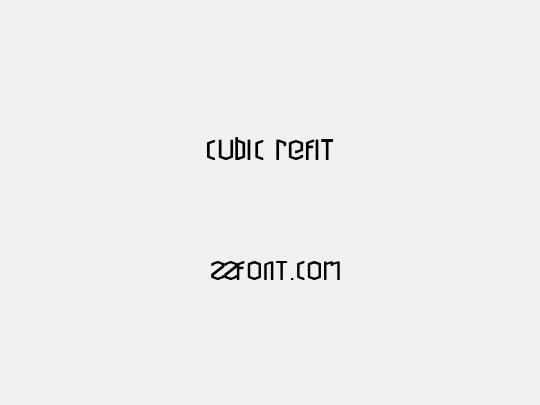 Cubic Refit