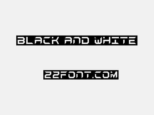 black and white