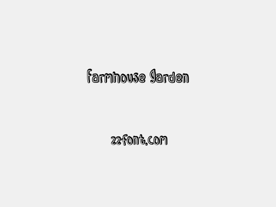 Farmhouse Garden