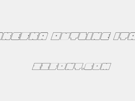 Anakefka Outline Italic