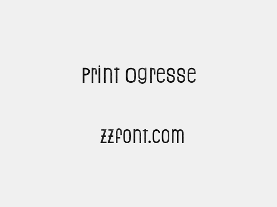 Print Ogresse