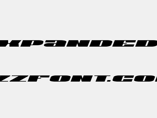 U.S.A. Expanded Italic