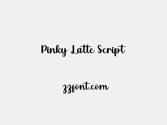 Pinky Latte Script