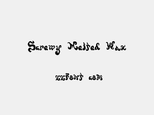 Screwy Melted Wax