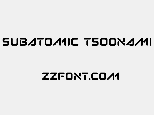 Subatomic Tsoonami
