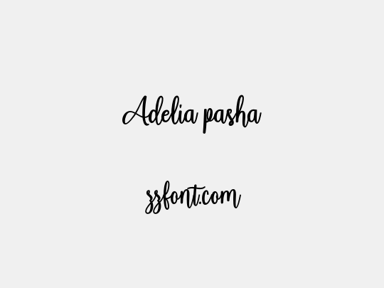 Adelia pasha