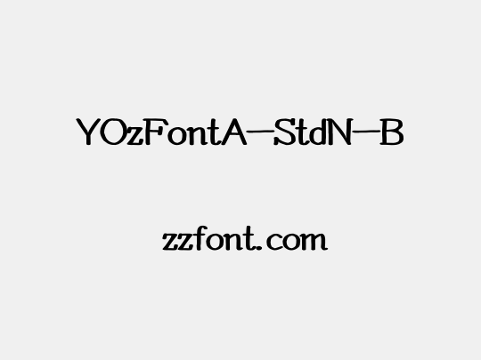 YOzFontA-StdN-B