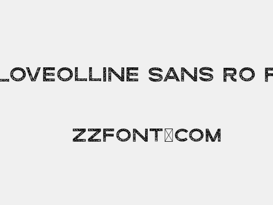 Loveolline Sans Ro F