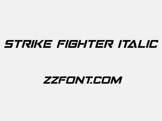 Strike Fighter Italic