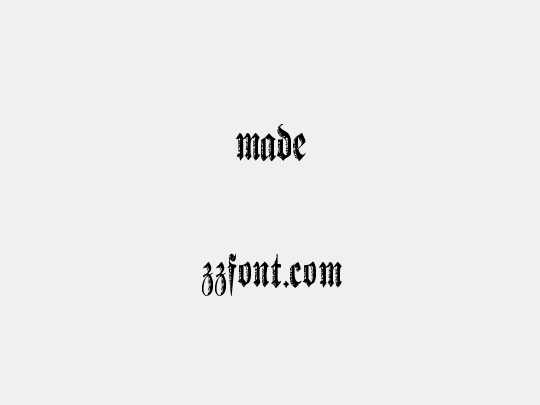 made