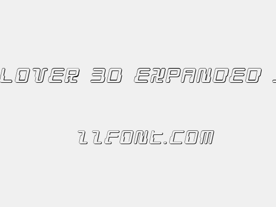 Droid Lover 3D Expanded Italic