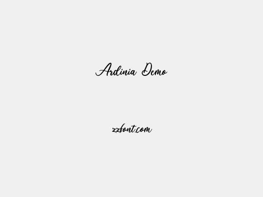 Ardinia Demo