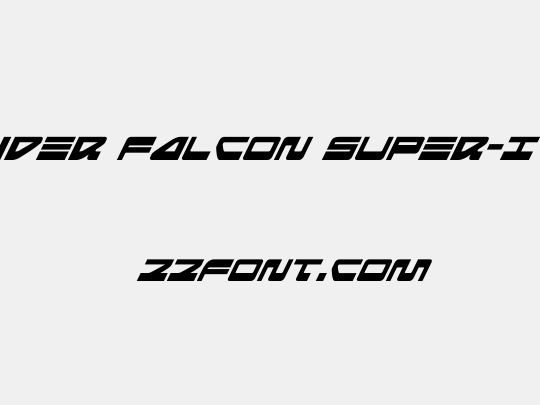Searider Falcon Super-Italic