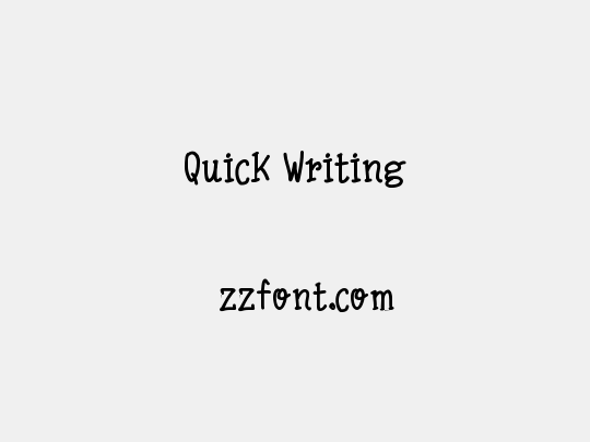 Quick Writing