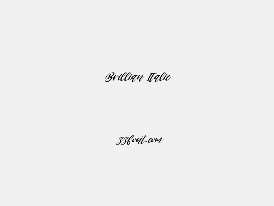 Brillian Italic