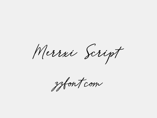 Merrxi Script