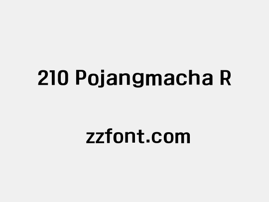 210 Pojangmacha R