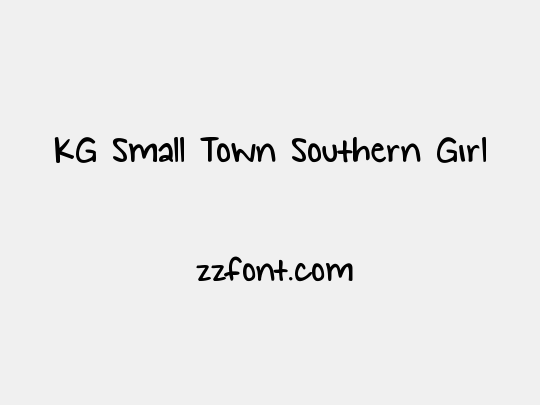 KG Small Town Southern Girl