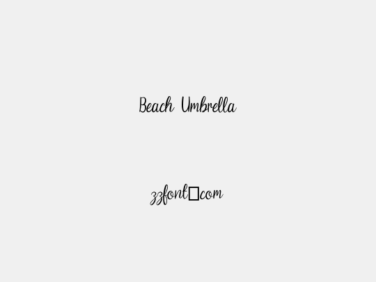 Beach Umbrella
