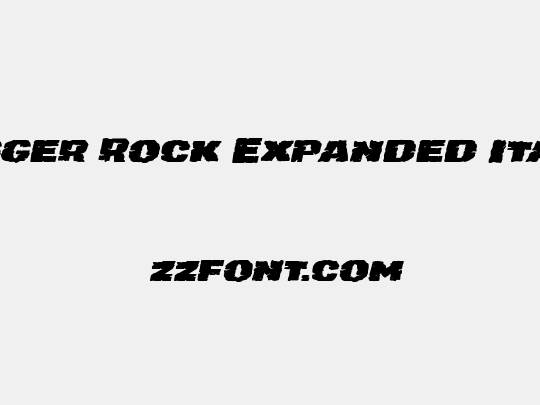 Jugger Rock Expanded Italic