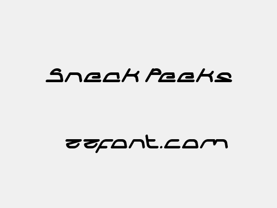 Sneak Peeks
