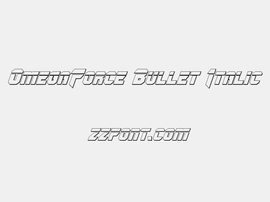 OmegaForce Bullet Italic