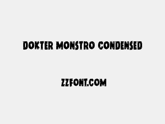 Dokter Monstro Condensed