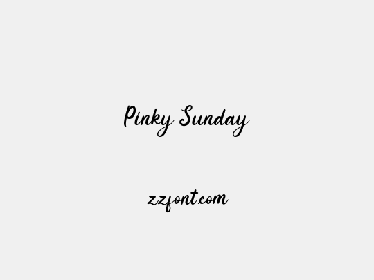 Pinky Sunday