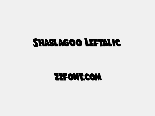 Shablagoo Leftalic