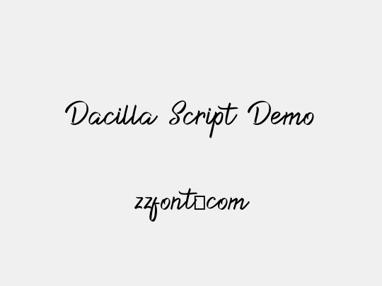 Dacilla Script Demo