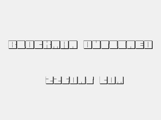 Blockman-outlined