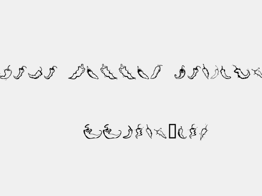 Chili Pepper Dingbats