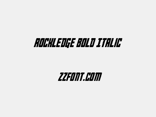 Rockledge Bold Italic