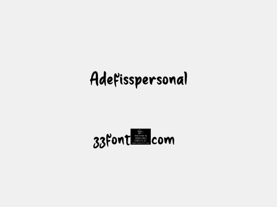 Adefisspersonal