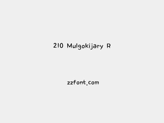 210 Mulgokijary R