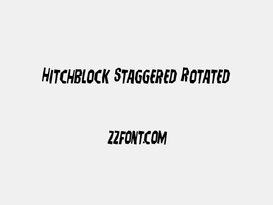 Hitchblock Staggered Rotated